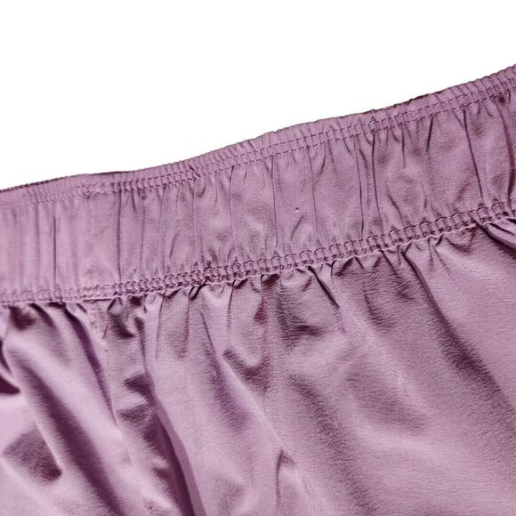 Nike Womens Sz M Short Running Shorts Lightweight Unlined Purple Logo Athleisure - Picture 6 of 11